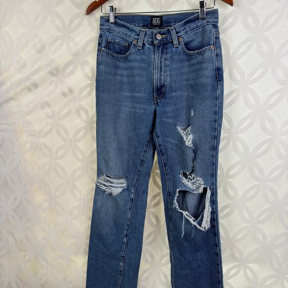 BDG Urban Outfitters Distressed Ripped Rigid Bootcut Womens Size 27 - Picture 4 of 9